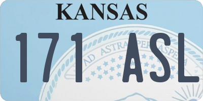 KS license plate 171ASL