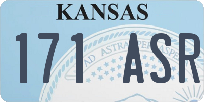 KS license plate 171ASR