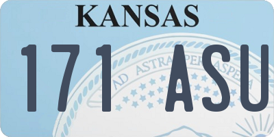 KS license plate 171ASU