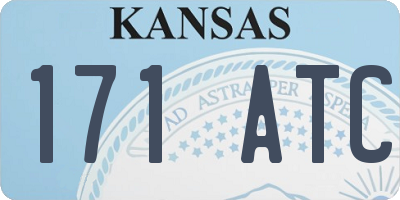 KS license plate 171ATC