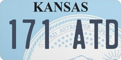KS license plate 171ATD