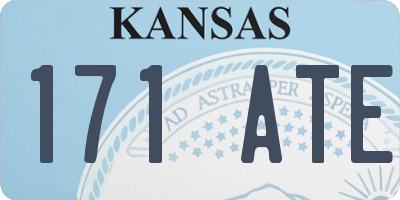 KS license plate 171ATE