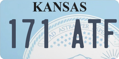 KS license plate 171ATF