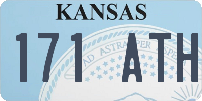 KS license plate 171ATH
