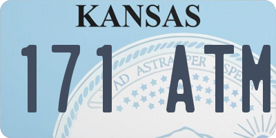 KS license plate 171ATM