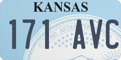 KS license plate 171AVC