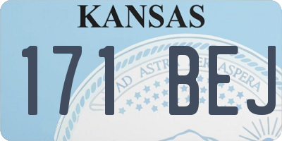 KS license plate 171BEJ