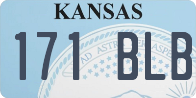 KS license plate 171BLB