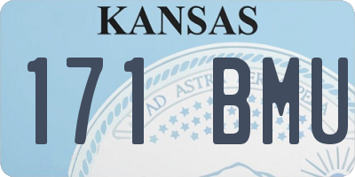 KS license plate 171BMU