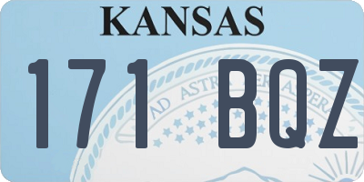 KS license plate 171BQZ
