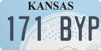 KS license plate 171BYP