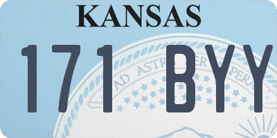 KS license plate 171BYY