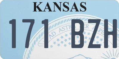 KS license plate 171BZH