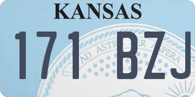 KS license plate 171BZJ