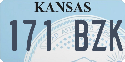 KS license plate 171BZK