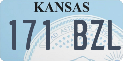 KS license plate 171BZL