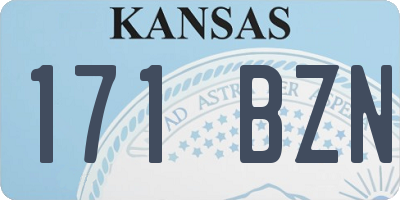 KS license plate 171BZN