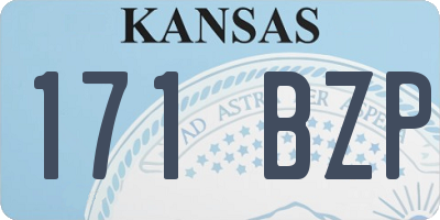KS license plate 171BZP