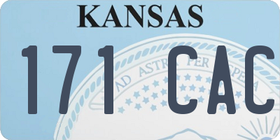 KS license plate 171CAC