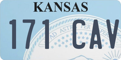 KS license plate 171CAV