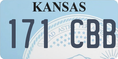 KS license plate 171CBB