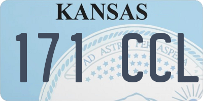 KS license plate 171CCL