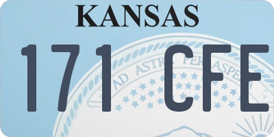 KS license plate 171CFE