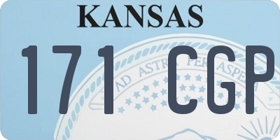 KS license plate 171CGP