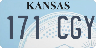 KS license plate 171CGY