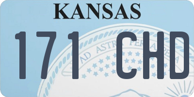 KS license plate 171CHD