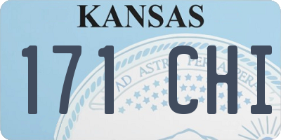 KS license plate 171CHI