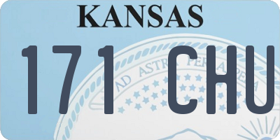 KS license plate 171CHU