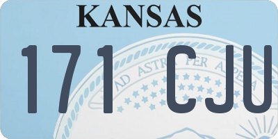 KS license plate 171CJU