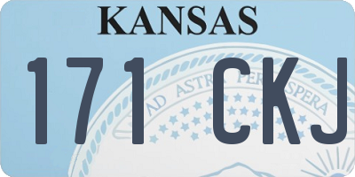 KS license plate 171CKJ