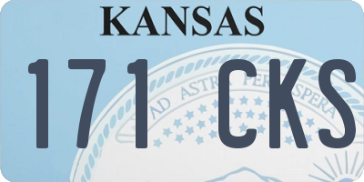 KS license plate 171CKS