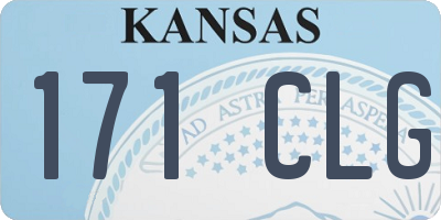 KS license plate 171CLG