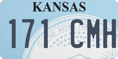 KS license plate 171CMH