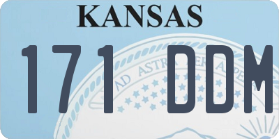 KS license plate 171DDM