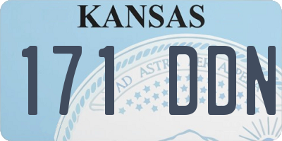 KS license plate 171DDN