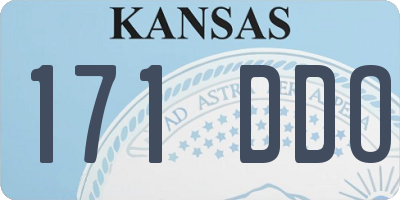 KS license plate 171DDO