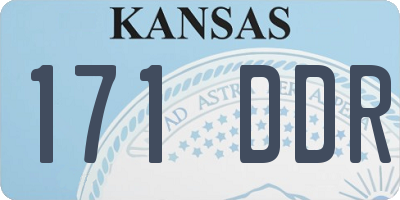KS license plate 171DDR