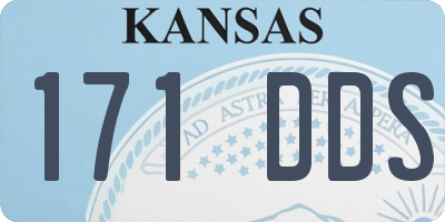 KS license plate 171DDS