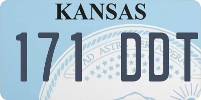KS license plate 171DDT