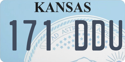 KS license plate 171DDU