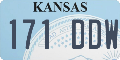 KS license plate 171DDW