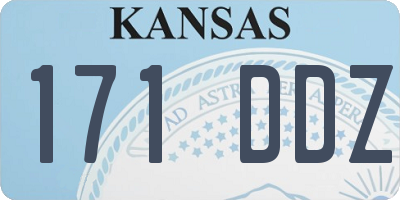 KS license plate 171DDZ