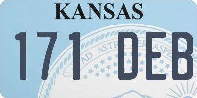 KS license plate 171DEB