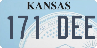 KS license plate 171DEE