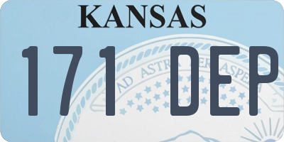 KS license plate 171DEP
