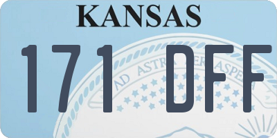 KS license plate 171DFF